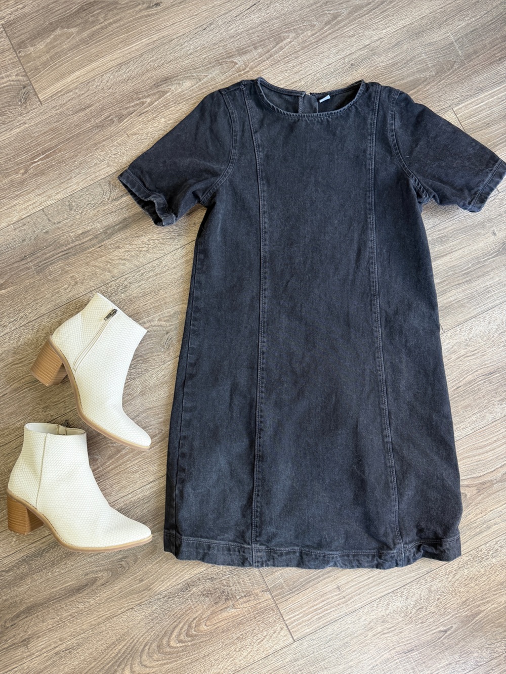 Old Navy Black Denim Dress